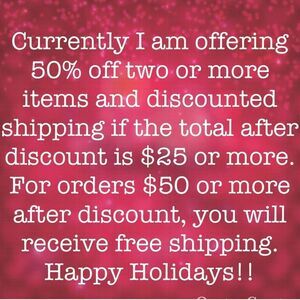 Holiday Discount Offer
